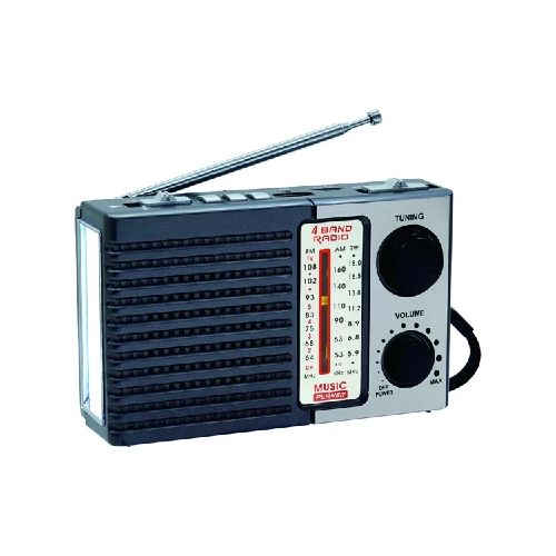 Radio Cmik Am/fm Recargable Y A Pilas Con Linterna Led