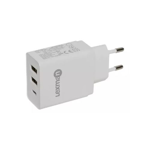 Cargador De Pared Treqa 38w 2 Usb + Tipo C 3.0 Carga Rápida®