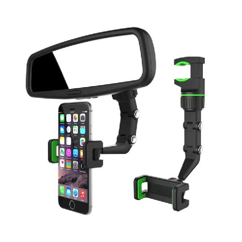 Soporte Para Celular 360 Auto Espejo Retrovisor Multifunción