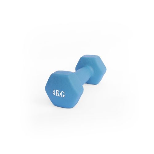 Mancuerna Hexagonal Dumbbell Recubierta 4 Kg 