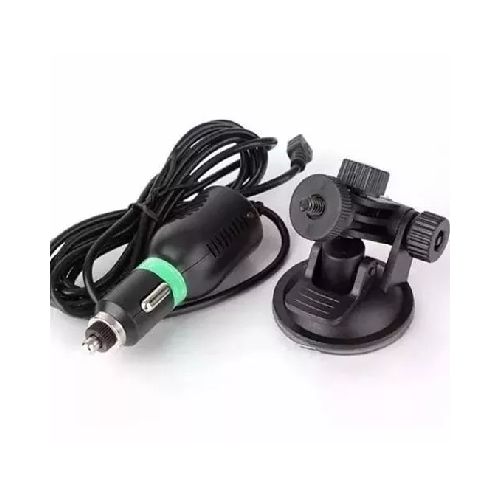 Cargador Auto + Soporte Ventosa Para Sjcam Micro Usb Pro 