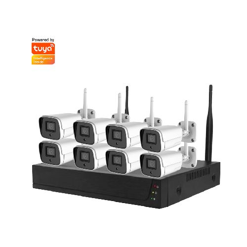 Kit Seguridad 8 Camaras 1080P Inalámbrico Tuya Smart 