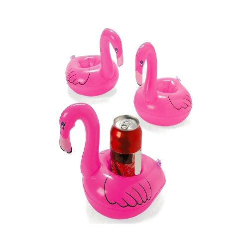 Inflable Portavaso Flamingo Flamenco Rosado Vaso Pro  