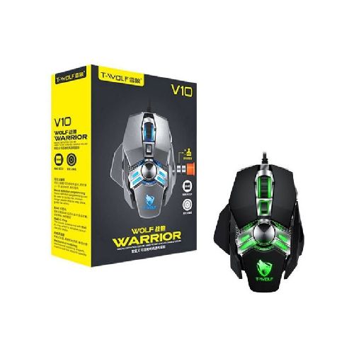 Mouse Gamer T-wolf V10 Negro  