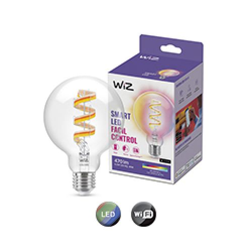 Lámpara Led Inteligente Philips Wiz 6,3W G95 E27 Blanco Y Color  