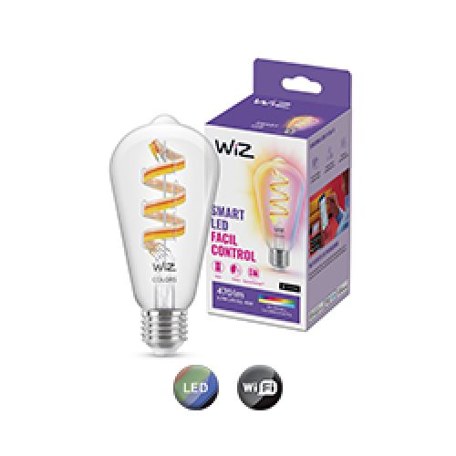 Lámpara Led Inteligente Philips Wiz 6,3W ST64 E27 Blanco Y Color  