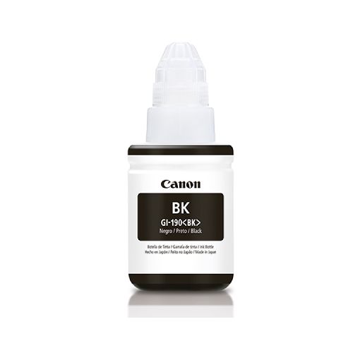 Botella De Tinta Negra Canon Gi-190 Bk 135ML  