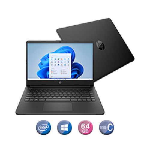 Notebook Hp 14'' N4120 4gb 64gb Win11  