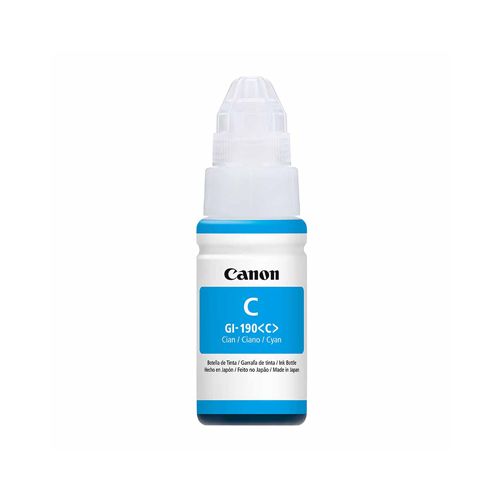 Botella De Tinta Cyan Canon  GI-190 CY 70 ML  