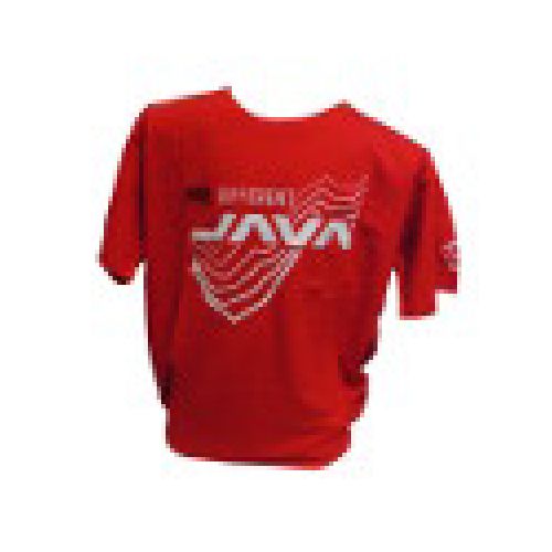 Remera Unisex Java Ajuste Confortable Rojo  