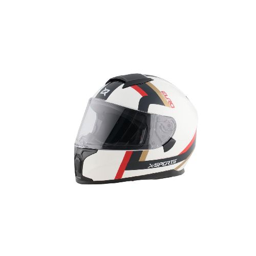 Casco Integral X Sports M66 Euro Blanco Azul Brillante - Motoshop Respuestos y Accesorios  