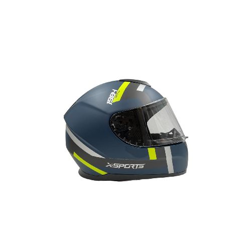 Casco Integral X Sports M66 Euro Azul Amarillo - Motoshop Respuestos y Accesorios  