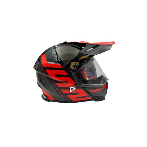 Casco Ls2 Mx436 Pioneer Evo Trophy Negro Rojo - Motoshop Respuestos y Accesorios  