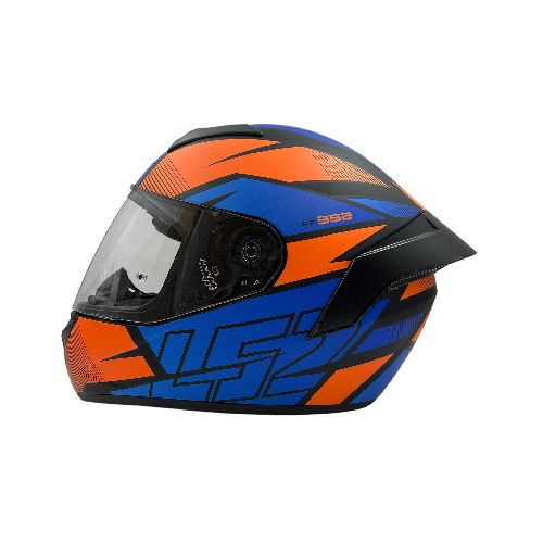 Casco Integral Ls2 Ff352 Axtro Negro Azul Naranja Mate - Motoshop Respuestos y Accesorios  