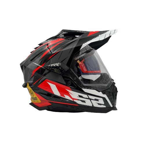 Casco Ls2 Mx701 Explorer Hpfc Spire Black Titanium Red 06 - Motoshop Respuestos y Accesorios  