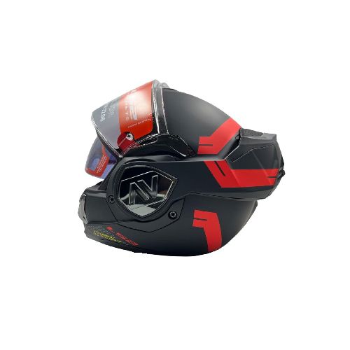 Casco Ls2 Ff906 Rebatible 180 Advant Bend Matt Black Red - Motoshop Respuestos y Accesorios  