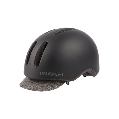 Casco Bici Polisport Commuter Visera Y Luz Negro Talles M-L - Motoshop Respuestos y Accesorios  