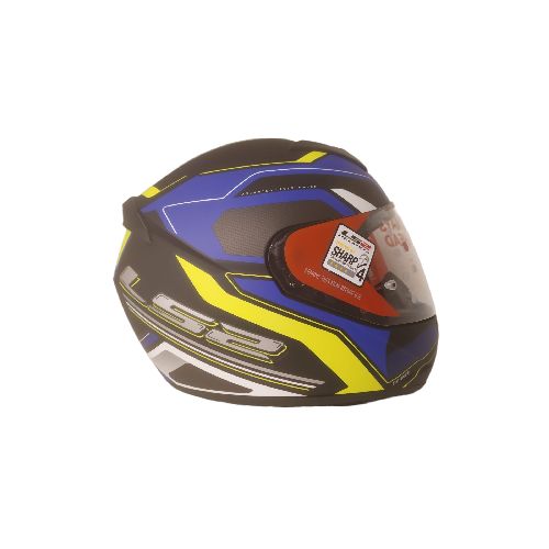 Casco Integral Ls2 Ff352 Dynamic Negro Azul Amarillo Mate - Motoshop Respuestos y Accesorios  