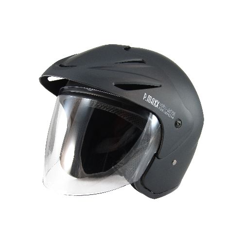 Casco Power Maxx 203 Abierto Visera Negro Mate - Motoshop Respuestos y Accesorios  