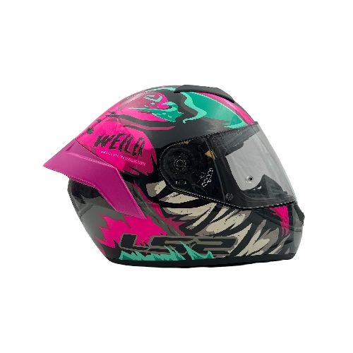 Casco Integral Ls2 Ff352 Weiler Rosa Con Spoiler - Motoshop Respuestos y Accesorios  