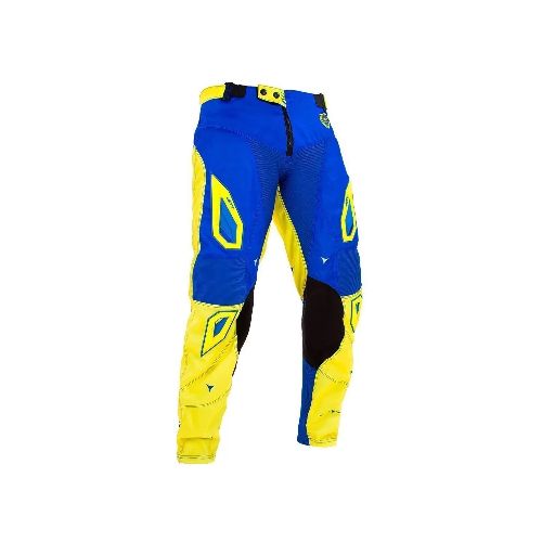 Pantalon Cross Jett Evolution Azul Amarillo - Motoshop Respuestos y Accesorios  