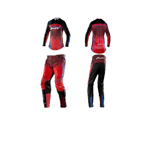 Conjunto Remera Y Pantalon Jett Armage Rojo Y Negro - Motoshop Respuestos y Accesorios  