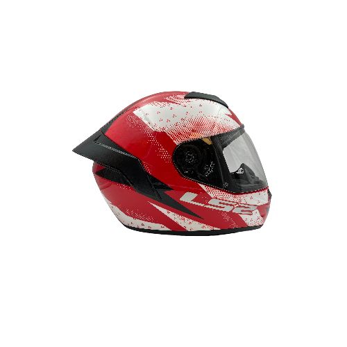 Casco Integral Ls2 Ff352 Thunder Blanco Rojo Brillo - Motoshop Respuestos y Accesorios  