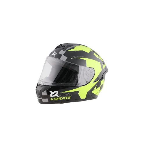 Casco Integral X Sports M63 Geminis Negro Amarillo Brillante - Motoshop Respuestos y Accesorios  