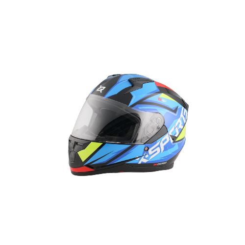 Casco Integral X Sports M67 Courxe Negro Azul Brillante - Motoshop Respuestos y Accesorios  