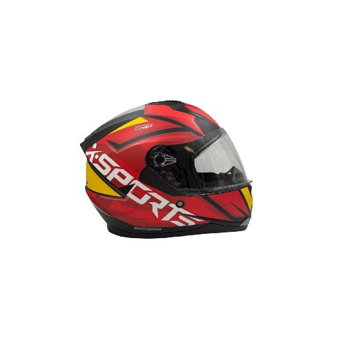 Casco Integral X Sports M67 Courxe Negro Rojo - Motoshop Respuestos y Accesorios  