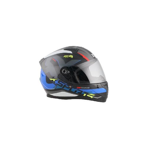 Casco Integral X Sports M67 Xteps Negro Azul Brillante - Motoshop Respuestos y Accesorios  