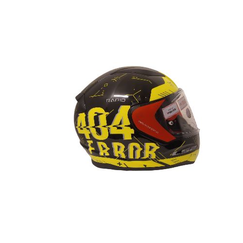 Casco Integral Ls2 Ff353 Player Negro Amarillo Brillo - Motoshop Respuestos y Accesorios  