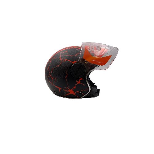 Casco Urbano Ls2 Of558 Lux Snake Matt Black Red - Motoshop Respuestos y Accesorios  