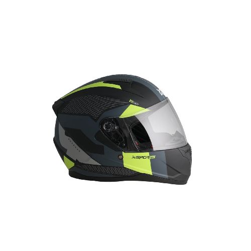 Casco Integral X Sports M67 Advanxe Negro Amarillo Mate - Motoshop Respuestos y Accesorios  