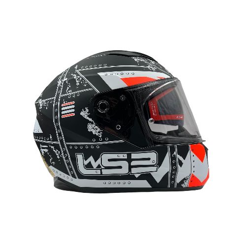 Casco Integral Con Lentes Ff320 Evo Max Negro Naranja Mate - Motoshop Respuestos y Accesorios  