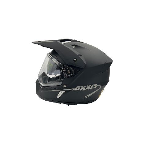 Casco Axxis Wolf Ds Solid B6 Negro Mate Touring Con Lentes - Motoshop Respuestos y Accesorios  