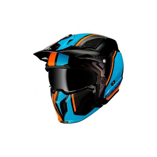 Casco Mt Street Fighter A4 Twin Mascara Desmontable Doble Visor - Motoshop Respuestos y Accesorios  