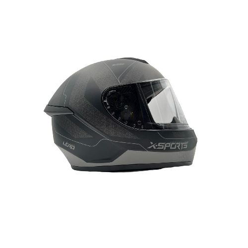 Casco Integral X Sports M63 Lord Negro Plata Mate - Motoshop Respuestos y Accesorios  