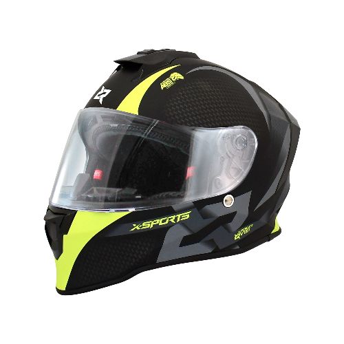 Casco Integral X Sports V151 Track Amarillo - Motoshop Respuestos y Accesorios  