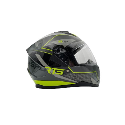 Casco Integral X Sports M67 Volton Negro Amarillo Brillante - Motoshop Respuestos y Accesorios  