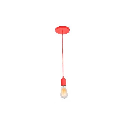 Lámpara Colgante Decorativa Rainbow Rojo — Serlux