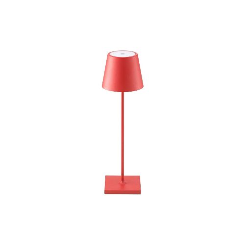 Lámpara de Mesa Roger Recargable Dimerizable Rojo — Serlux