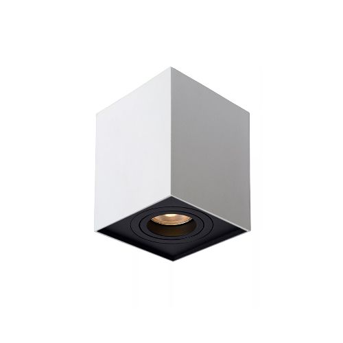 Lámpara de Techo Lux Bari Downlight Cuadrado Blanco — Serlux