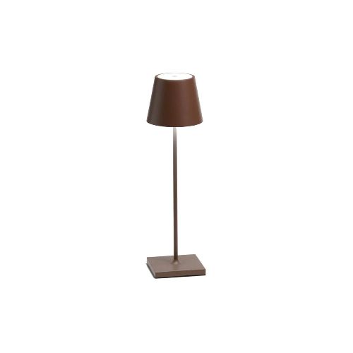 Lámpara de Mesa Roger Recargable Dimerizable Marron Café — Serlux