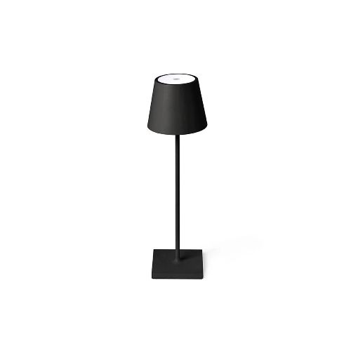 Lámpara de Mesa Roger Recargable Dimerizable Negra — Serlux