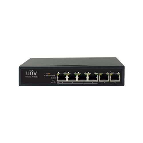 SWITCH 4 PUERTOS POE + 2 ENTHERNET 10/100  VLAN  - UNV  