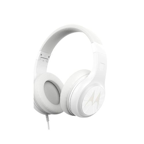 Auriculares Vincha Casco Micrófono Motorola Pulse 120 - Blanco