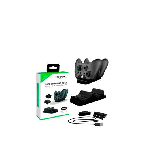 Soporte cargador dual Dobe para XBOX One baterias x2 OY