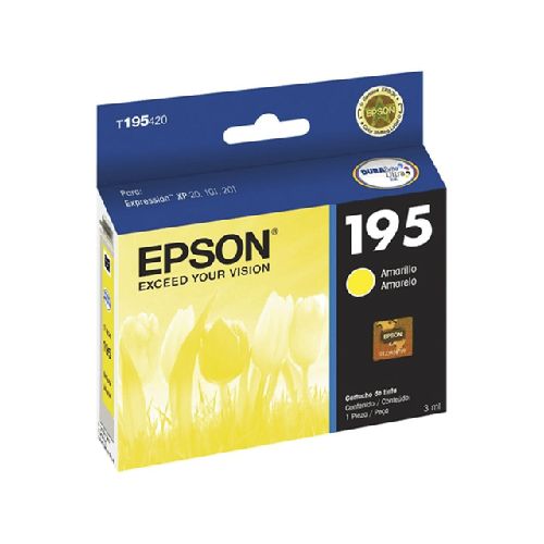 Cartucho de tinta Epson T195 Amarillo | ProNet Tecnología  