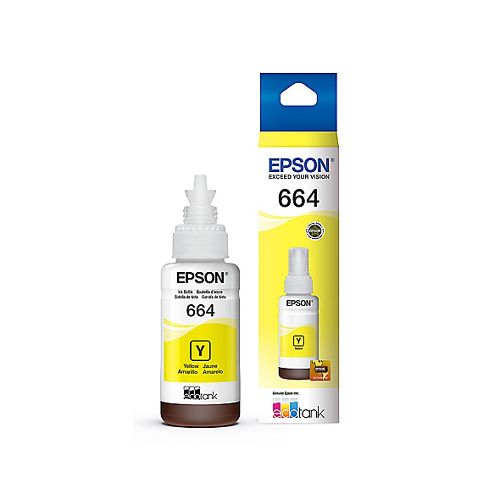 Botella de tinta para Epson T664 Amarillo | ProNet Tecnología  